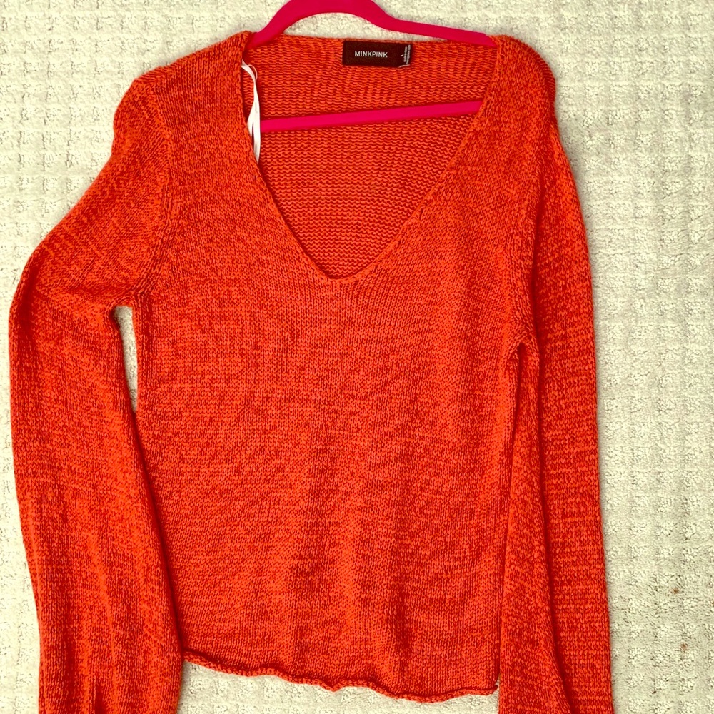 Mink Pink sweater sz L WORN ONCE